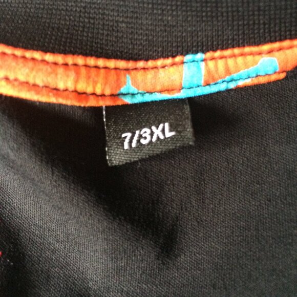 Au Noir Mens Black T-Shirt Sz 7 (3XL) Short Sleeve Mercerised Pima Cotton Logo - Picture 8 of 9